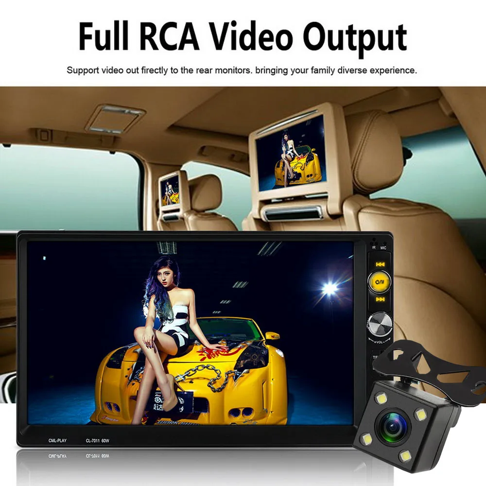 Car Radio 7 inch 2 din double spindle car mp5 Bluetooth hands-free pass USB HD Applicable models General models
Car Radio 7 inch 2 din double spindle car mp5 Bluetooth hands-free pass USB HD Applicable models General models