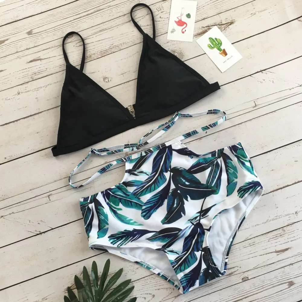 2019 Push Up Bikini Set Sexy Swimwear Women Swimsuit Female Strap Bathing Suit High Waist Bikinis Leaf Print Separate Beach Wear
2019 Push Up Bikini Set Sexy Swimwear Women Swimsuit Female Strap Bathing Suit High Waist Bikinis Leaf Print Separate Beach Wear