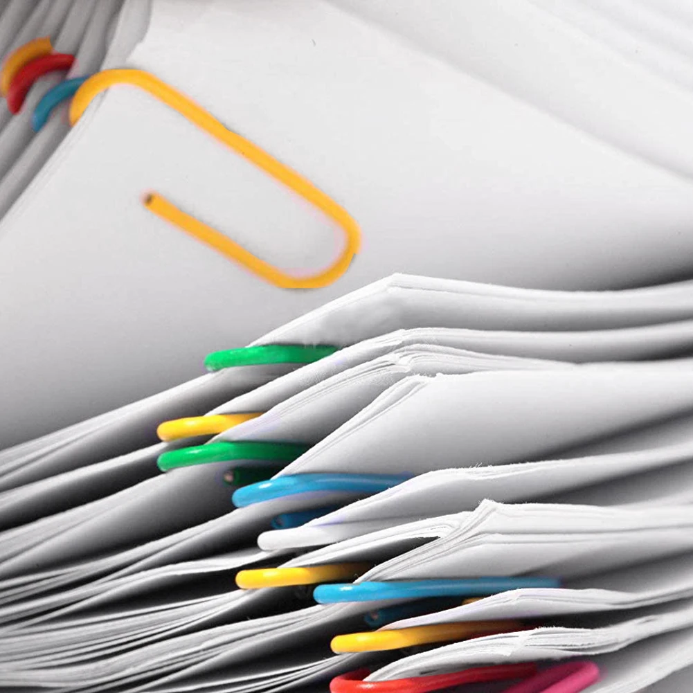 Super Large Paper Clips Vinyl Coated, 30 Pack 4 Inch Assorted Color Jumbo Paper Clip Holder, Multicolored Giant Big Sheet Hold
Super Large Paper Clips Vinyl Coated, 30 Pack 4 Inch Assorted Color Jumbo Paper Clip Holder, Multicolored Giant Big Sheet Hold