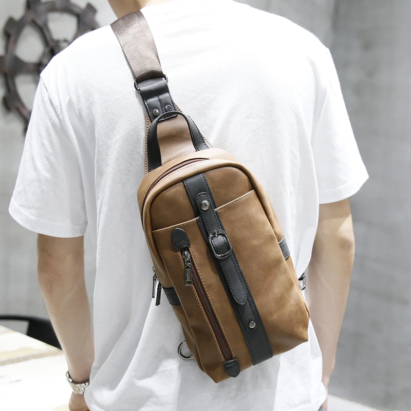 New Fashion Crazy Horse PU Leather Men's Crossbody Bag Single Shoulder Chest Waist Sling Pack Bag Leisure Messenger iPad Daypack
New Fashion Crazy Horse PU Leather Men's Crossbody Bag Single Shoulder Chest Waist Sling Pack Bag Leisure Messenger iPad Daypack