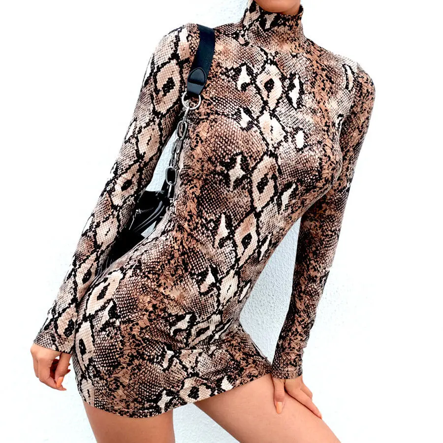 Women Sexy Bodycon Party Dress Long Sleeve Print Skinny High Waist Knee-Length Pencil Mini Dress
Women Sexy Bodycon Party Dress Long Sleeve Print Skinny High Waist Knee-Length Pencil Mini Dress
