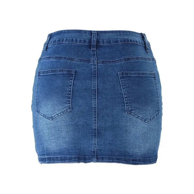 LIBERJOG Women Denim Skirt Sexy Single Button Pockets Blue Jean Mini Skirt Female Vintage Short Skirt High Quality Summer Skirt
LIBERJOG Women Denim Skirt Sexy Single Button Pockets Blue Jean Mini Skirt Female Vintage Short Skirt High Quality Summer Skirt