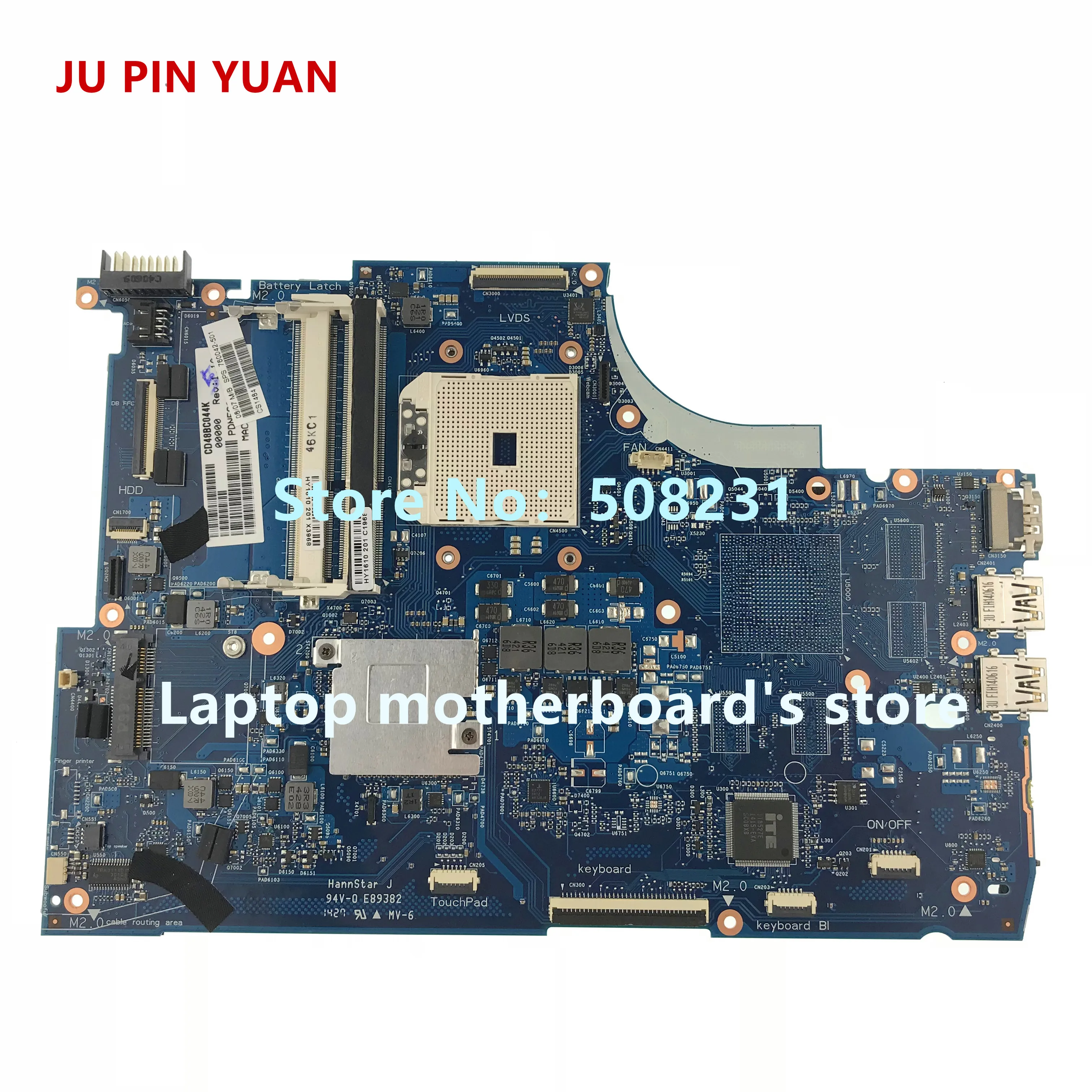 Материнская плата A76M для ноутбука HP ENVY 15-J M6, 760042-001, 760042-501, 760042-601, все функции полностью протестированы
Материнская плата A76M для ноутбука HP ENVY 15-J M6, 760042-001, 760042-501, 760042-601, все функции полностью протестированы