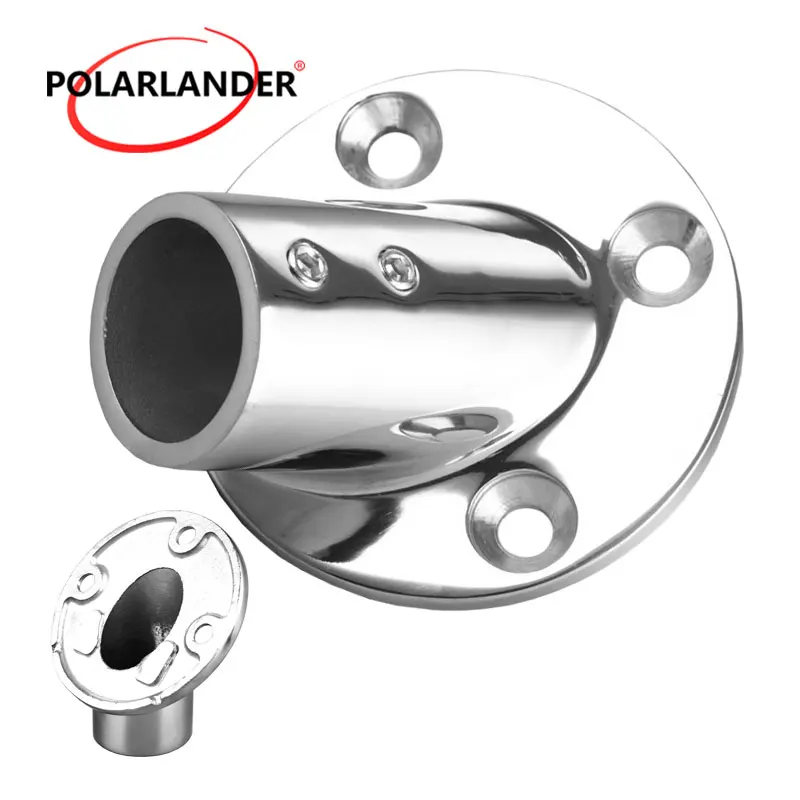 1 Pc Stainless Steel Railing 45 Degree Round Bottom Socket 1" /25mm Pipe Round Base Hardware for Boat Marine Yacht
1 Pc Stainless Steel Railing 45 Degree Round Bottom Socket 1" /25mm Pipe Round Base Hardware for Boat Marine Yacht