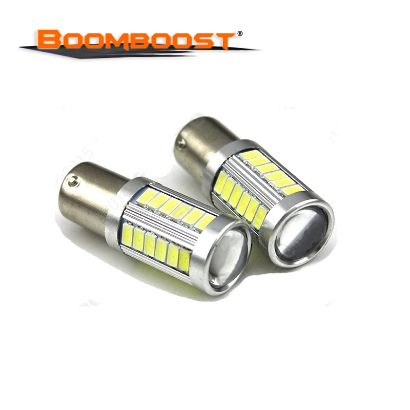 Светодиодный P21W 1156 BA15S 33 светодиодный фонарь 5730 SMD 2 шт. 12 в автомобильный источник