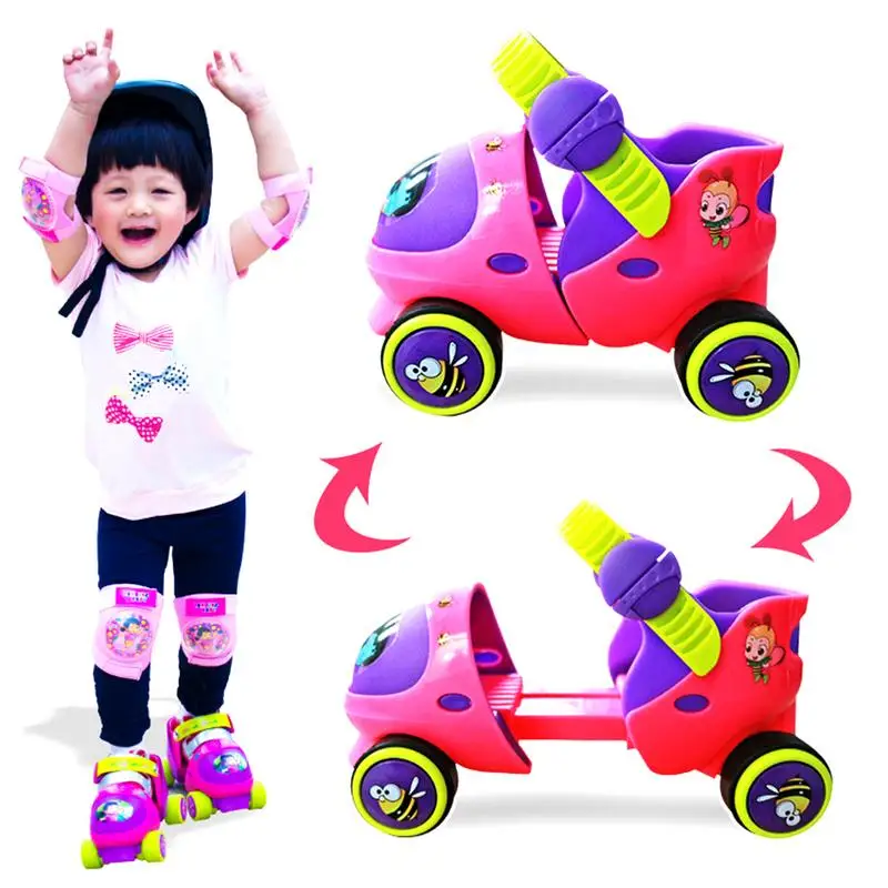Adjustable Size Children Roller Skates Double Row 4 Wheels Skating Shoes Sliding Slalom Inline Skates Kids Gift 2-6 Years Old
Adjustable Size Children Roller Skates Double Row 4 Wheels Skating Shoes Sliding Slalom Inline Skates Kids Gift 2-6 Years Old