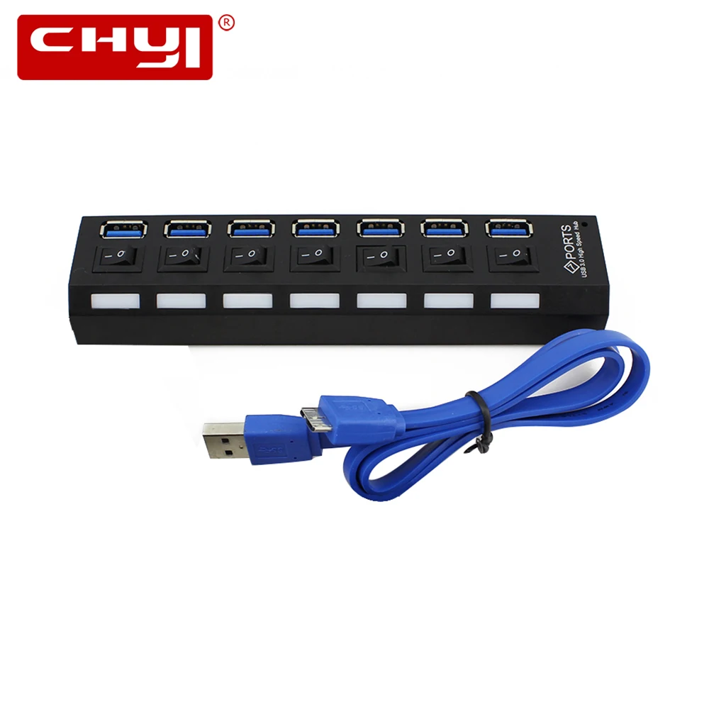 CHYI 7 Порты и разъёмы USB 3,0 концентратор 5Gbs супер Скорость Мульти USB разветвитель с вкл/выкл Мощность usb-хаб адаптер для портативных компьютеро...
CHYI 7 Порты и разъёмы USB 3,0 концентратор 5Gbs супер Скорость Мульти USB разветвитель с вкл/выкл Мощность usb-хаб адаптер для портативных компьютеро...