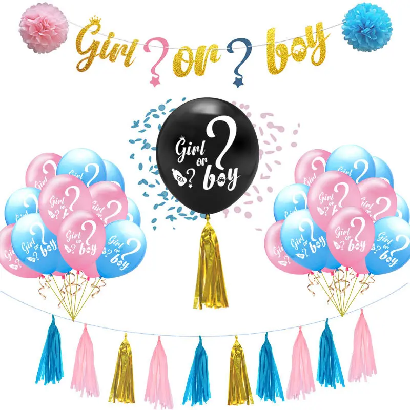 Gender Reveal Party Supplies Kit Boy or Girl Baby Shower Decorations-Pregnancy Announcement- Boy or Girl Banner & Balloons
Gender Reveal Party Supplies Kit Boy or Girl Baby Shower Decorations-Pregnancy Announcement- Boy or Girl Banner & Balloons