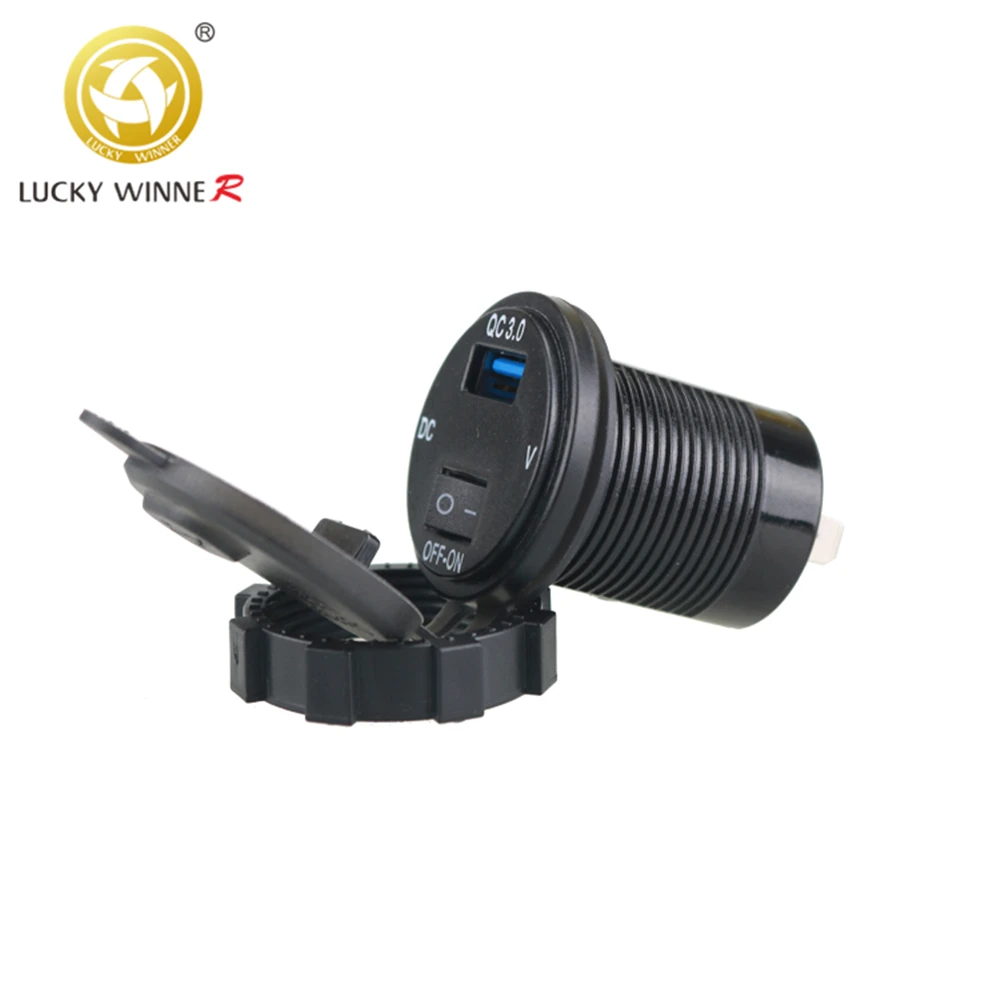 XUNMA New QC3.0 USB Port Car Charger Cigarette Lighter Socket Plug LED Voltmeter Waterproof Mobile Phone Smart Charging Adapter
XUNMA New QC3.0 USB Port Car Charger Cigarette Lighter Socket Plug LED Voltmeter Waterproof Mobile Phone Smart Charging Adapter