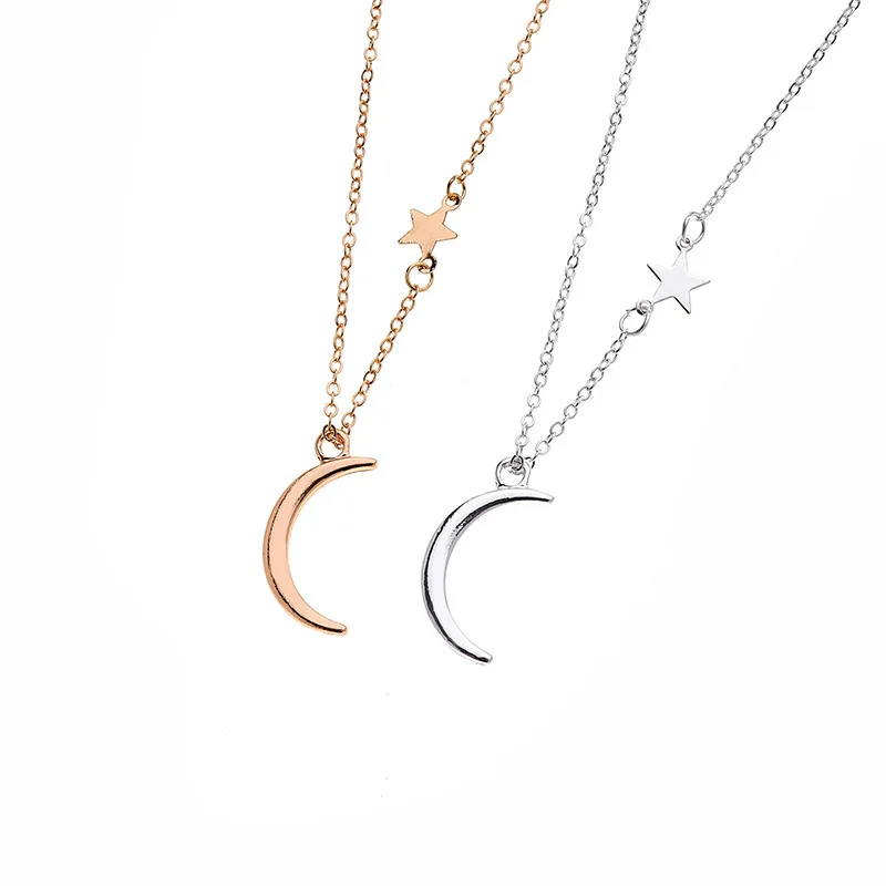 Ornaments Concise Joker Moon Stars Cut wholesale decoration star Necklace women Clavicle Necklace choker jewelry gold chain
Ornaments Concise Joker Moon Stars Cut wholesale decoration star Necklace women Clavicle Necklace choker jewelry gold chain