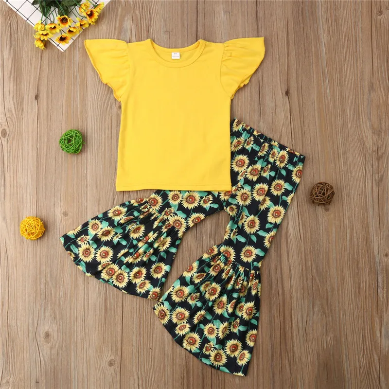 toddler girl clothes Fly Short Sleeve T Shirt Blouse Flare Pant 2pcs Outfits Children's Clothing Summer Casual Clothes
toddler girl clothes Fly Short Sleeve T Shirt Blouse Flare Pant 2pcs Outfits Children's Clothing Summer Casual Clothes