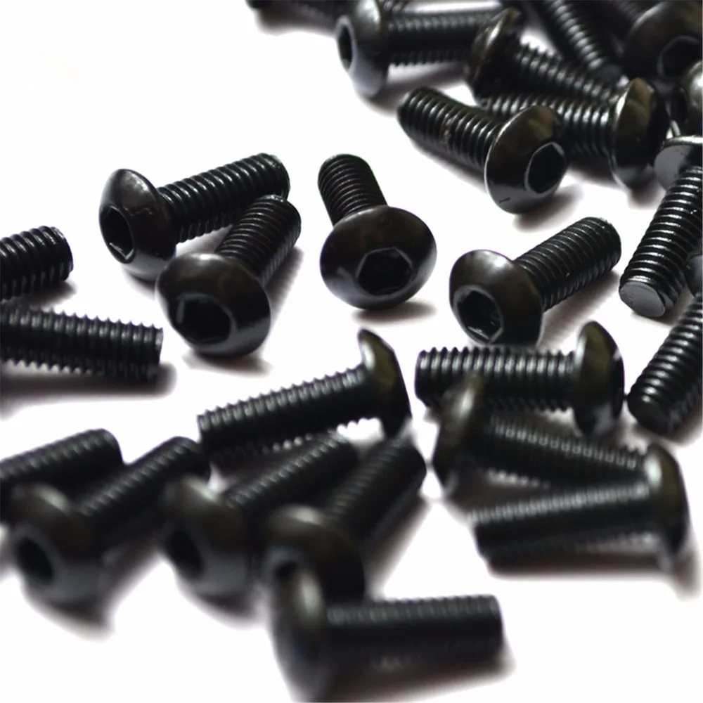10PCS M3 M4 M5 M6 Black 10.9 Button Dome Head Hex Socket Screw Round head bolts mushroom head bolt
10PCS M3 M4 M5 M6 Black 10.9 Button Dome Head Hex Socket Screw Round head bolts mushroom head bolt