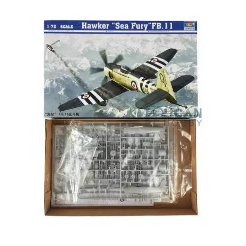 Trumpeter 1/72 01631 Hawker Sea Fury FB 11 набор летательных аппаратов Статическая модель самолета