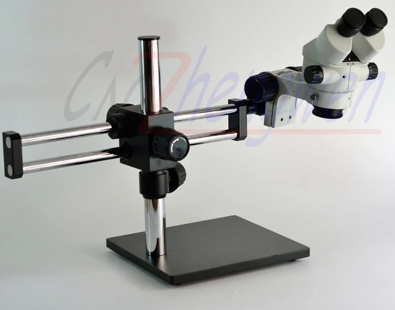 7X-45X Binocular Stereo Microscope 3.5X-90X on Ball Bearing Boom Stand +60 pcs LED | Измерительные инструменты