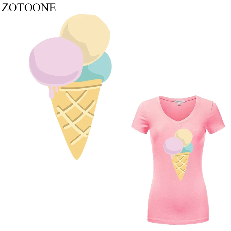 ZOTOONE Iron on Cartoon Ice Cream Patches for Clothing DIY T-shirt Dresses Applique Heat Transfer Vinyl Stickers Thermal Press
ZOTOONE Iron on Cartoon Ice Cream Patches for Clothing DIY T-shirt Dresses Applique Heat Transfer Vinyl Stickers Thermal Press