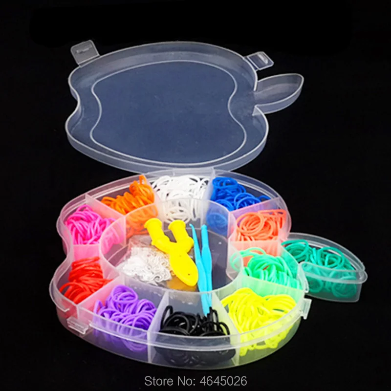 Rubber Loom Bands Elastic Weaving Braided Bracelet gum Tool DIY Kit Boxed Kids Plaiting Toys for Children Girls Accessories Case
Rubber Loom Bands Elastic Weaving Braided Bracelet gum Tool DIY Kit Boxed Kids Plaiting Toys for Children Girls Accessories Case