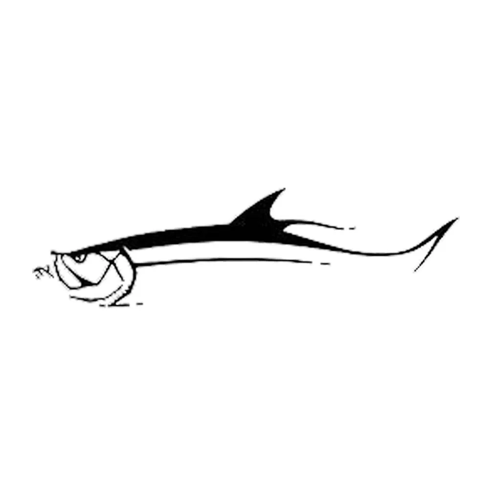 Long Fish Sticker Fishing Bait Boat Hobby Window Vinyl Packaging Decal Personalized Accessories Marine Life | Автомобили и