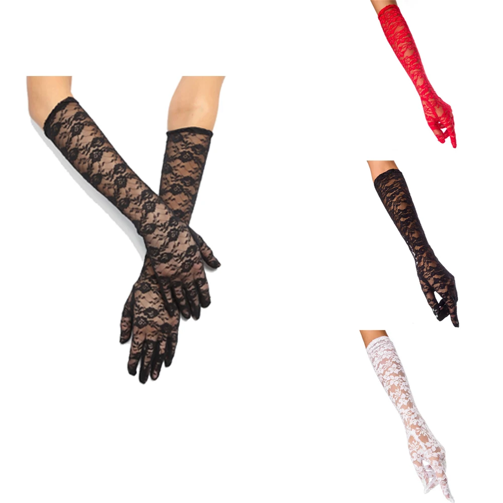 New Ladies Lace Wrist Gloves Long Thin Satin Magician Party Dress Prom Wedding Glove
New Ladies Lace Wrist Gloves Long Thin Satin Magician Party Dress Prom Wedding Glove