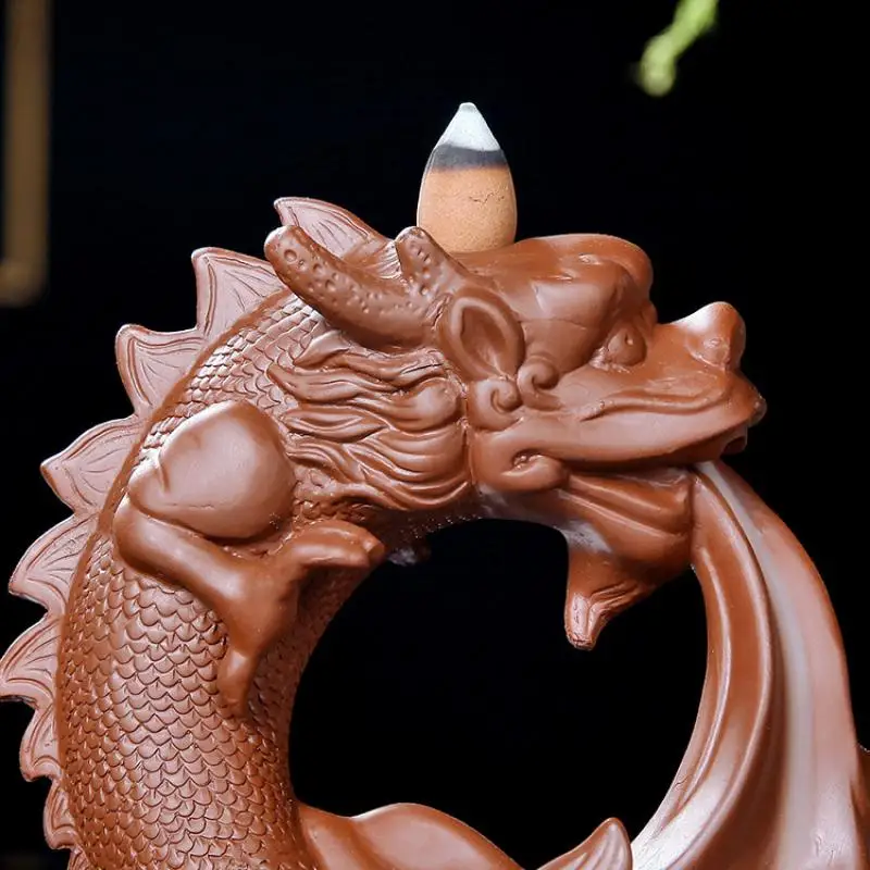 Ceramic Dragon Incense Burner Smoke Waterfall Backflow Incense Censer Mountain River Handicraft Incense Holder Dragon Encensoir
Ceramic Dragon Incense Burner Smoke Waterfall Backflow Incense Censer Mountain River Handicraft Incense Holder Dragon Encensoir