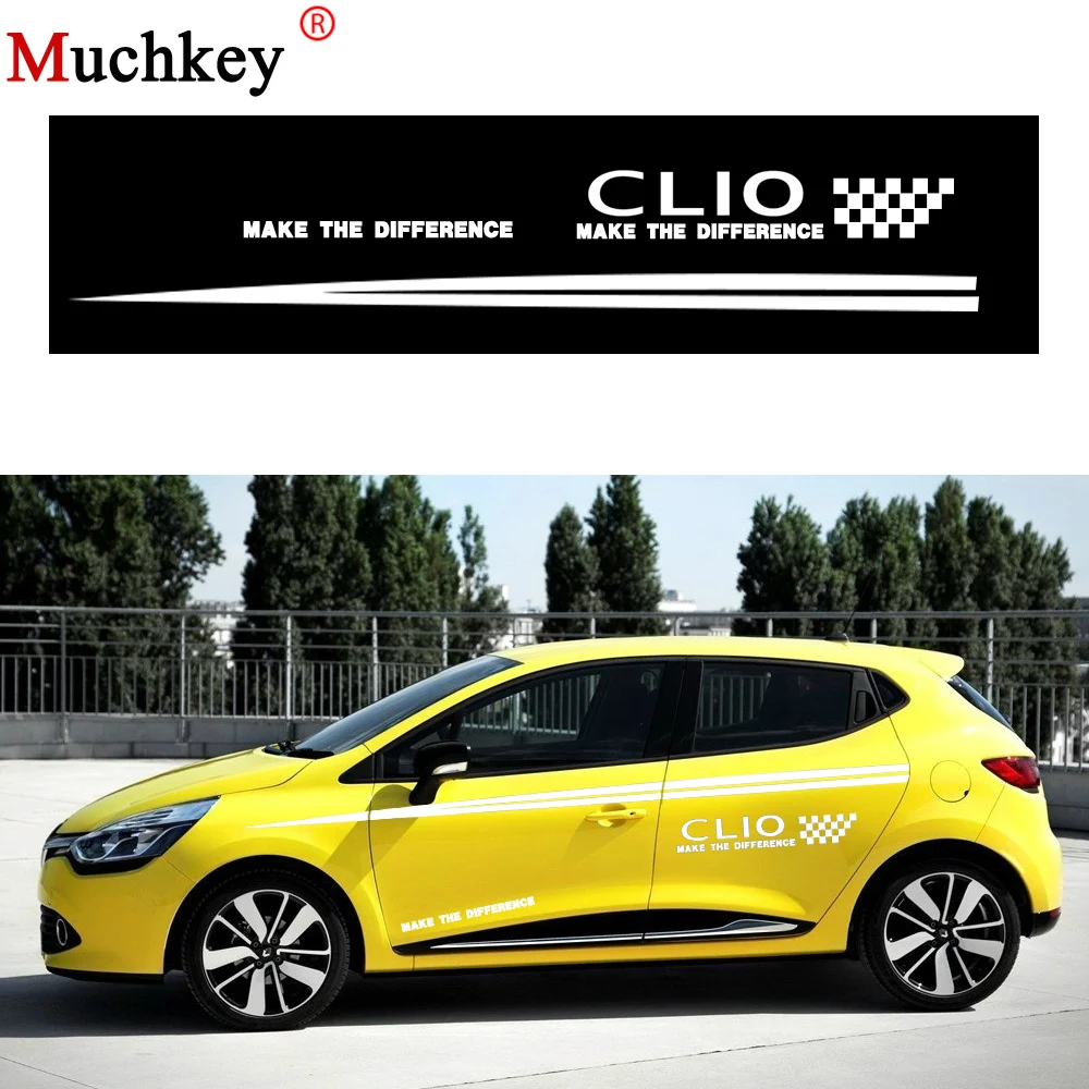 Auto Part For Renault CLIO Custom Car body Stripes Stickers Two Sides Decal Car Logo Sticker DIY Decoration Racing Sticker 180cm
Auto Part For Renault CLIO Custom Car body Stripes Stickers Two Sides Decal Car Logo Sticker DIY Decoration Racing Sticker 180cm