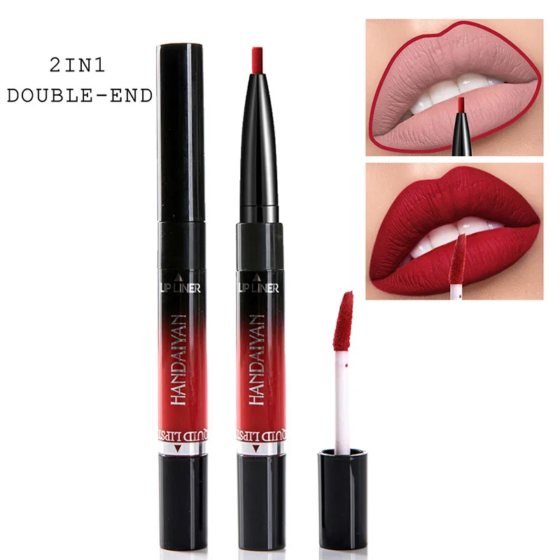Sale 2 In 1 Lip Liner Cosmetics Waterproof Matte Lip Gloss Long Lasting Pigments Makeup Tools
Sale 2 In 1 Lip Liner Cosmetics Waterproof Matte Lip Gloss Long Lasting Pigments Makeup Tools