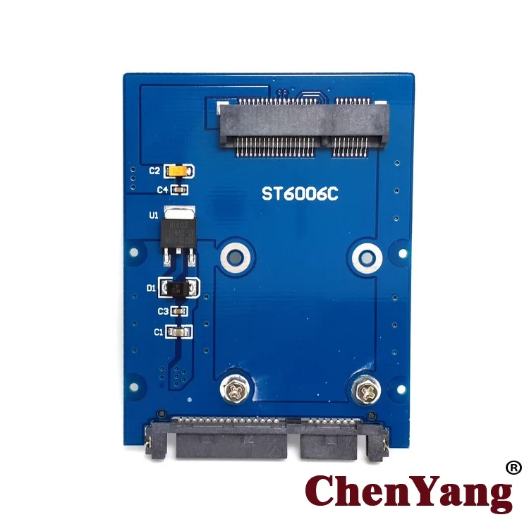 CY Slim Type Mini PCI-E mSATA SSD to 2.5" SATA 3.0 22pin HDD Adapter Hard Disk PCBA
CY Slim Type Mini PCI-E mSATA SSD to 2.5" SATA 3.0 22pin HDD Adapter Hard Disk PCBA