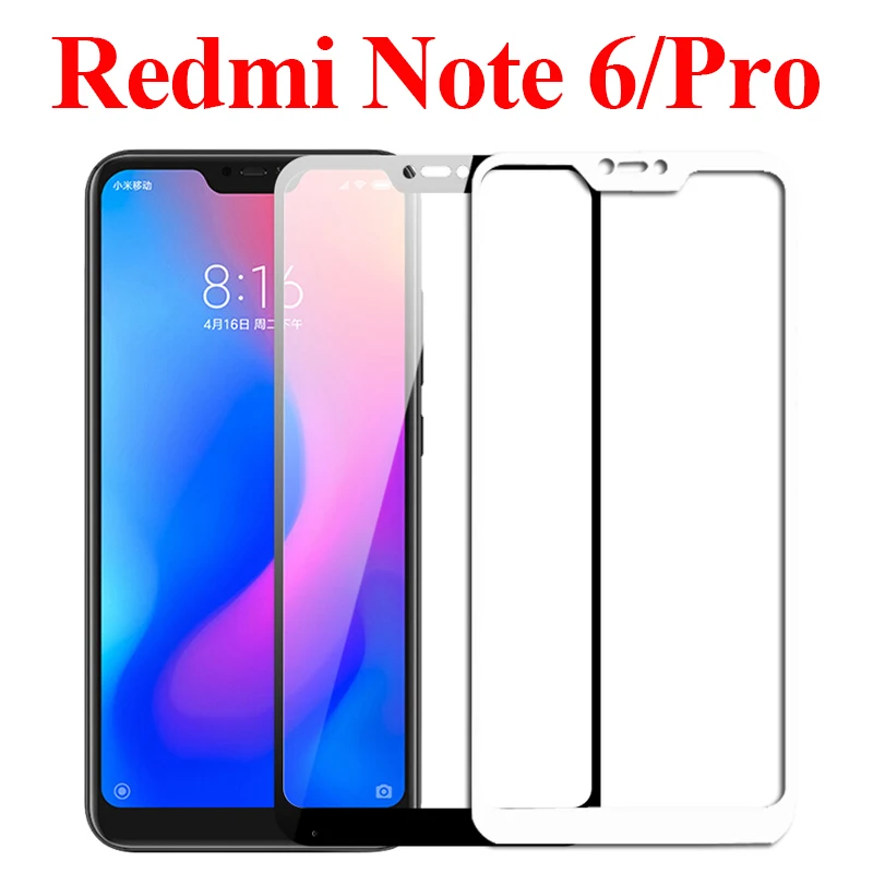 Для xiaomi redmi note 6 pro защитное стекло на ksiomi remi note6 Защитная пленка для экрана xiaomei xiomi