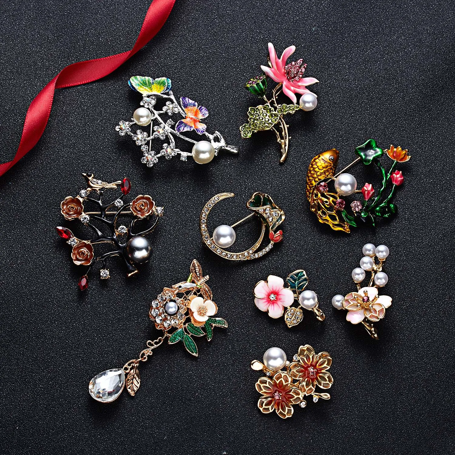 Hot Sale Crystal Flower Brooches For Women New Retro Fashion Brooches Clothes Pins Cute Jewelry For Women Wholesale
Hot Sale Crystal Flower Brooches For Women New Retro Fashion Brooches Clothes Pins Cute Jewelry For Women Wholesale