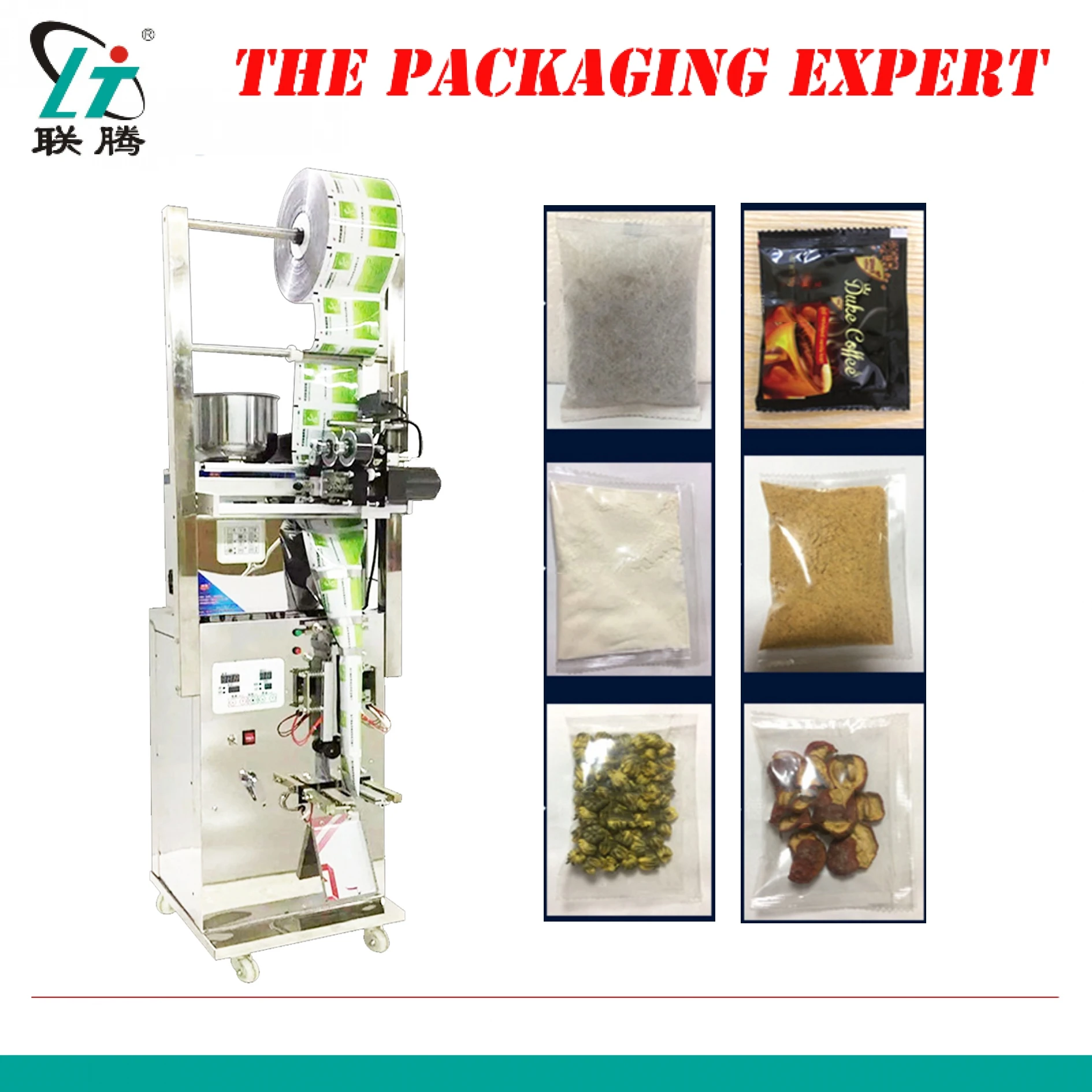 Automatic Scale Herb Filling And Weighing Machine Tea Leaf Powder Grain Medicine Seed Salt Rice Packing And Sealing Machine
Automatic Scale Herb Filling And Weighing Machine Tea Leaf Powder Grain Medicine Seed Salt Rice Packing And Sealing Machine