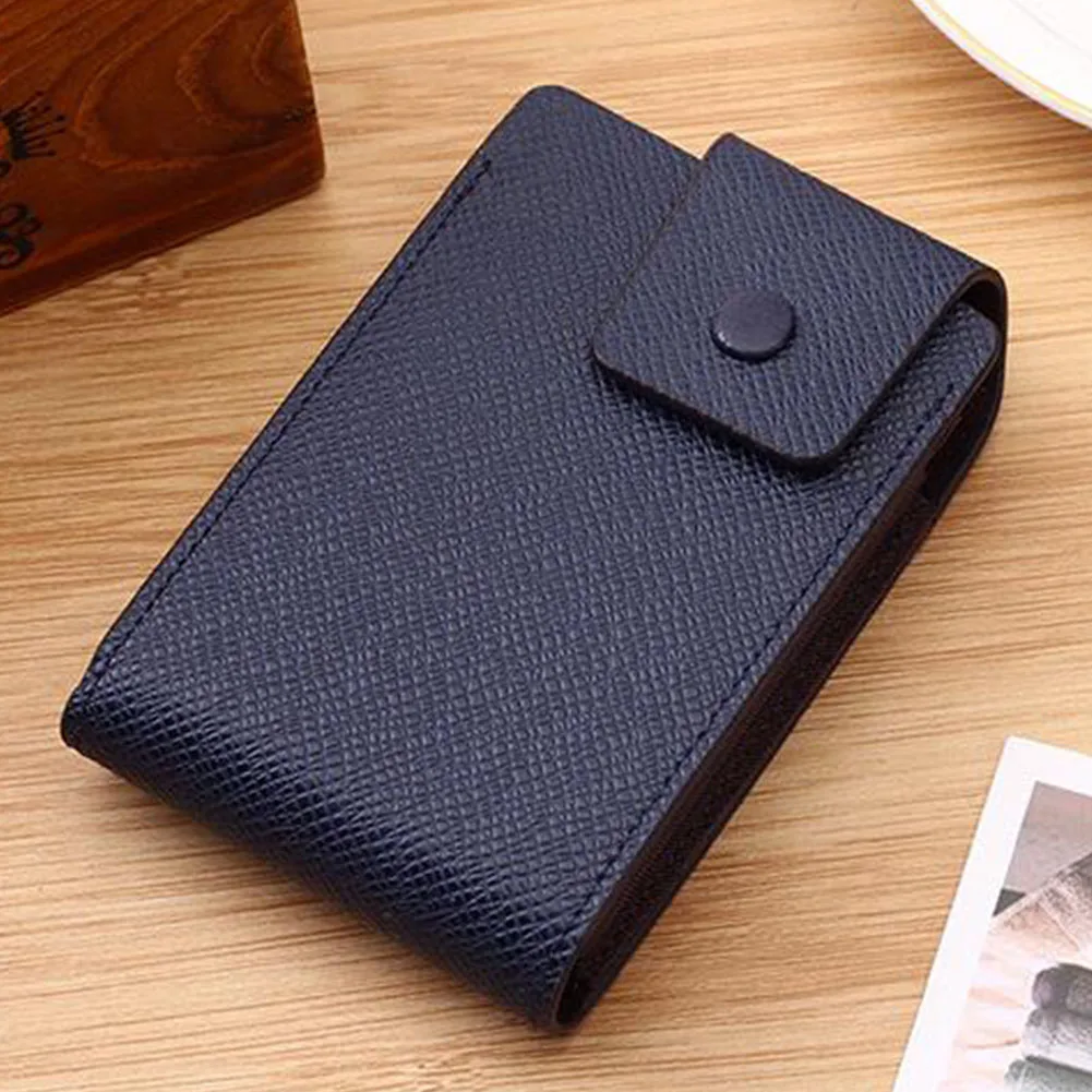 Unisex Business Name Cards Case Pocket Organizer Id Credit Card Wallet Holder 2019 New Coffee Pu Leather Bags Hot | Багаж и сумки
