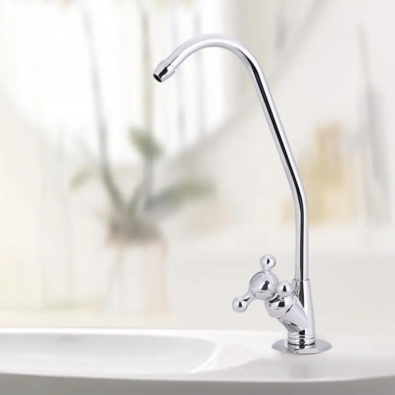1/4'' Kitchen Faucet Tap Chrome Reverse Osmosis RO Drinking Water Filter Tool Zinc Alloy
1/4'' Kitchen Faucet Tap Chrome Reverse Osmosis RO Drinking Water Filter Tool Zinc Alloy
