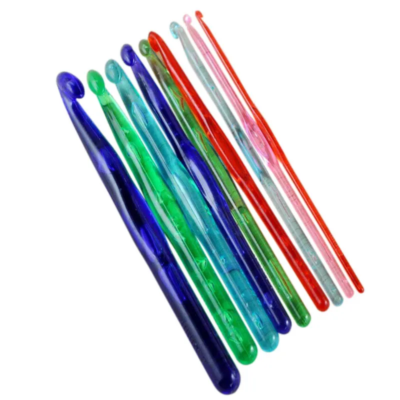 9pcs/lot DIY Sewing Tools Plastic Acrylic Crochet Hooks Needles for Home Handmade Tool Sweater Needle Random Color 3-12mm
9pcs/lot DIY Sewing Tools Plastic Acrylic Crochet Hooks Needles for Home Handmade Tool Sweater Needle Random Color 3-12mm