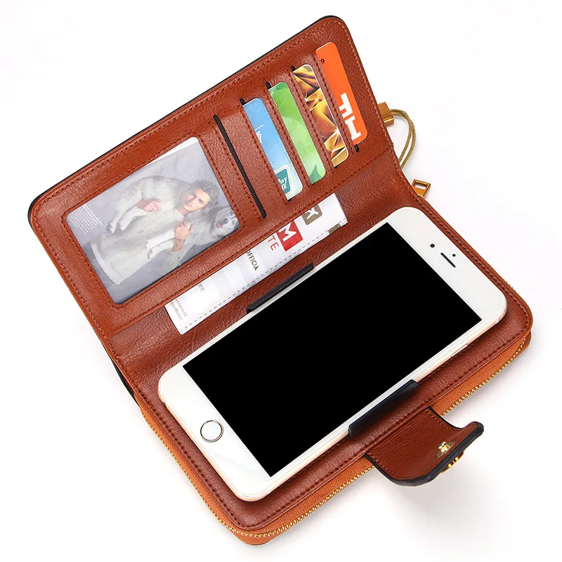 New Vintage 100% Cow Genuine Leather Women Long Wallets Real Leather Female Luxury Brand Phone Clutch Girl Lady Gift Cash Purse
New Vintage 100% Cow Genuine Leather Women Long Wallets Real Leather Female Luxury Brand Phone Clutch Girl Lady Gift Cash Purse