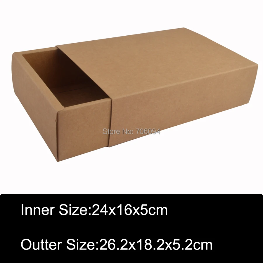 15PCS 26.2x18.2x5.2cm kraft drawer paper box Brown kraft handmade candy gift boxes custom box
15PCS 26.2x18.2x5.2cm kraft drawer paper box Brown kraft handmade candy gift boxes custom box