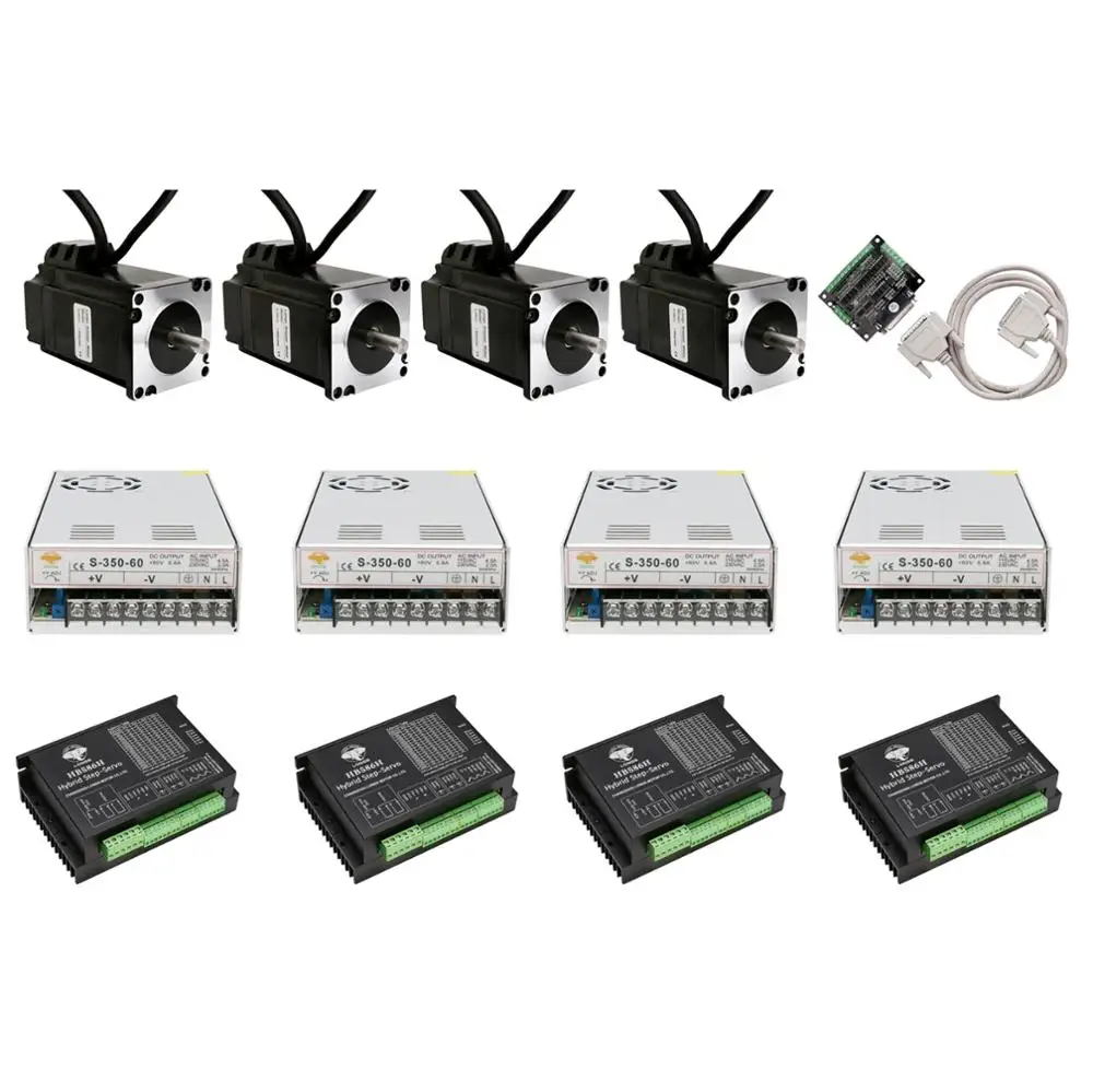 EU Free Ship 4 axis Closed-Loop Stepper motor NEMA34 142mm 9N.m 1278 oz.in 6A 1000line&Servo Driver Power CNC Controller Kit
EU Free Ship 4 axis Closed-Loop Stepper motor NEMA34 142mm 9N.m 1278 oz.in 6A 1000line&Servo Driver Power CNC Controller Kit
