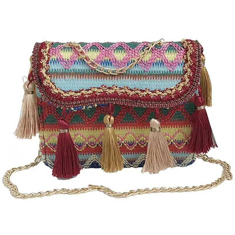 2019 Ethnic Square Straw Tassel Bag Handbags Women Summer Rattan Bag Handmade Woven Beach Bohemia Handbag New Fashion
2019 Ethnic Square Straw Tassel Bag Handbags Women Summer Rattan Bag Handmade Woven Beach Bohemia Handbag New Fashion