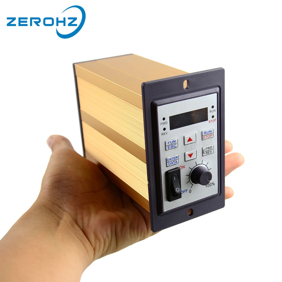 Frequency Inverter mini VFD 220V 200W 1 Phase Input And Three Output 50hz/60hz AC Drive For Motor Frequency Converter
Frequency Inverter mini VFD 220V 200W 1 Phase Input And Three Output 50hz/60hz AC Drive For Motor Frequency Converter