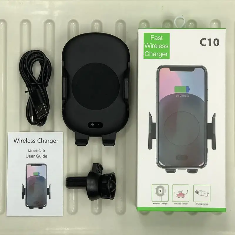 Wireless Car Charger Air Vent Mount Holder Automatic Clamping Easy Operation Holder Charger For IPhone Samsung
Wireless Car Charger Air Vent Mount Holder Automatic Clamping Easy Operation Holder Charger For IPhone Samsung