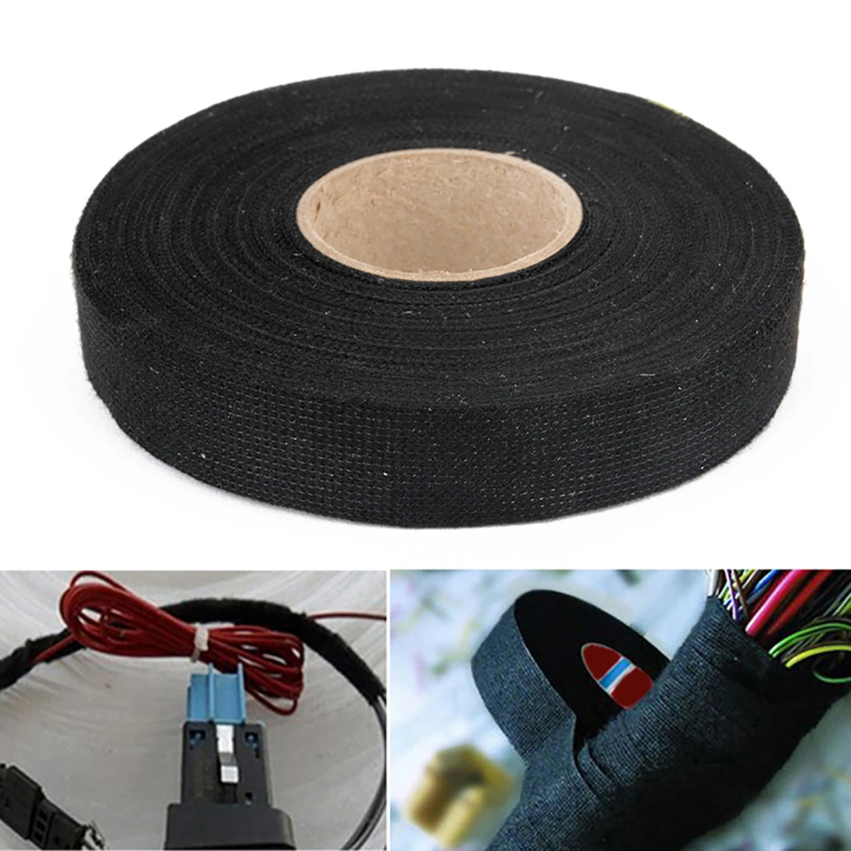 1pc Wiring Harness Tape Adhesive Cloth Fabric Tape Cable Looms Protection 19mmx25m
1pc Wiring Harness Tape Adhesive Cloth Fabric Tape Cable Looms Protection 19mmx25m