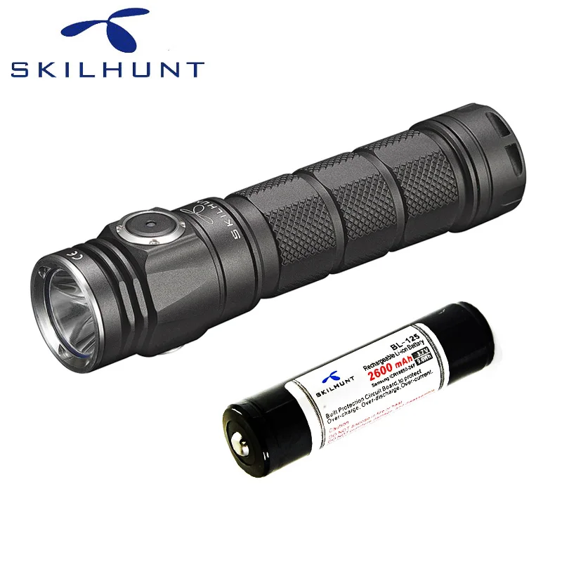 Skilhunt M200 CREE XP-L LED 1050 Lumens USB magnetic charging flashlight wih battery
Skilhunt M200 CREE XP-L LED 1050 Lumens USB magnetic charging flashlight wih battery