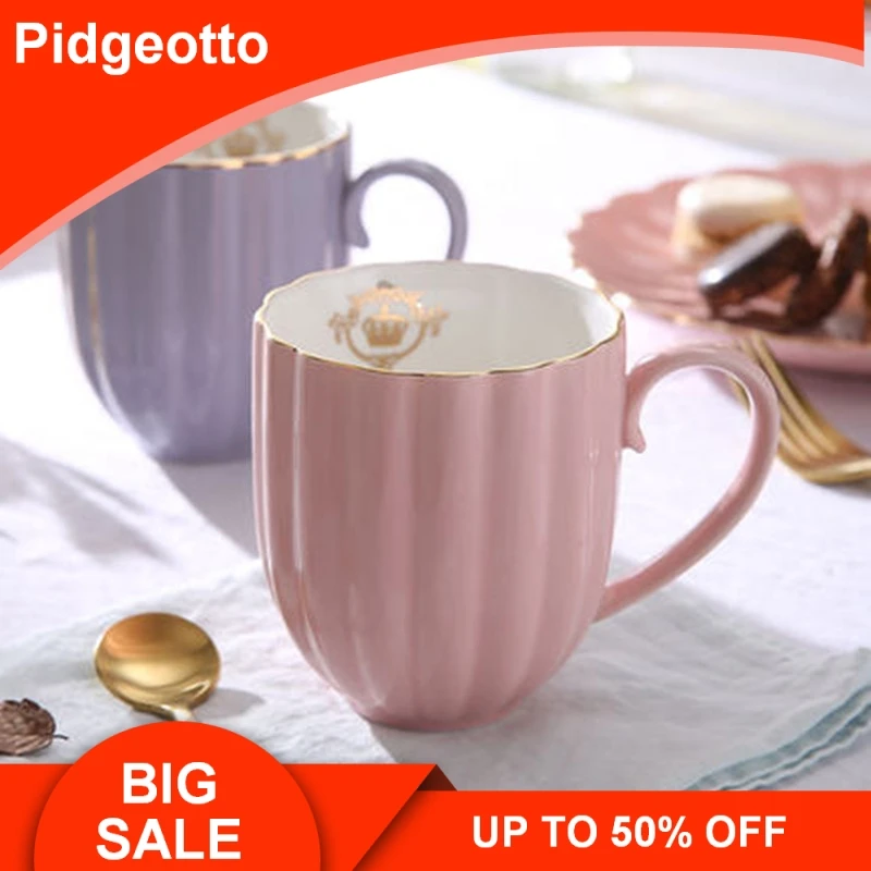 European Style Creative Phnom Penh Coffee Milk Cup Cute Pumpkin Ceramic Couple Cups And Mugs Royal Porcelain Coffee mug
European Style Creative Phnom Penh Coffee Milk Cup Cute Pumpkin Ceramic Couple Cups And Mugs Royal Porcelain Coffee mug