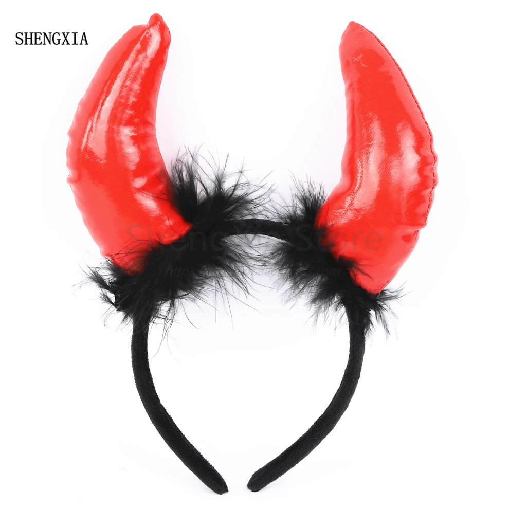 Halloween Devil Headband High Quality Red Leather oxhorn Hair Accessories Birthday Party Adult Children Cosplay Headwear Props
Halloween Devil Headband High Quality Red Leather oxhorn Hair Accessories Birthday Party Adult Children Cosplay Headwear Props
