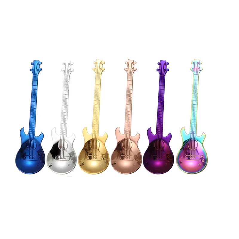 Mixing Scoop Tea Cold Drink Spoon Multipurpose Rainbow Guitar Shape Coffee Creative Spoons Stainless Steel For Drinkware
Mixing Scoop Tea Cold Drink Spoon Multipurpose Rainbow Guitar Shape Coffee Creative Spoons Stainless Steel For Drinkware