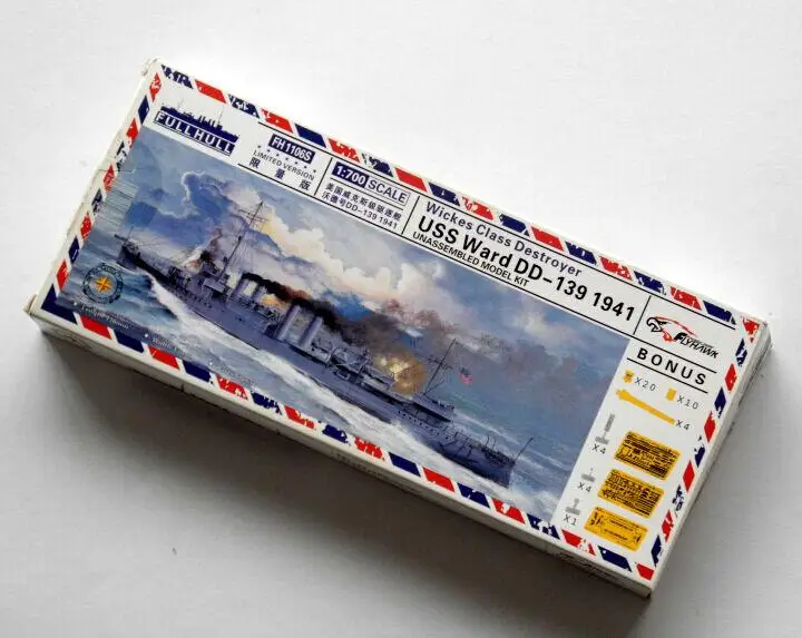 Flyhawk 1106S 1/700 USS Destroyer Ward DD-139 1941 Deluxe Edition top quality
Flyhawk 1106S 1/700 USS Destroyer Ward DD-139 1941 Deluxe Edition top quality