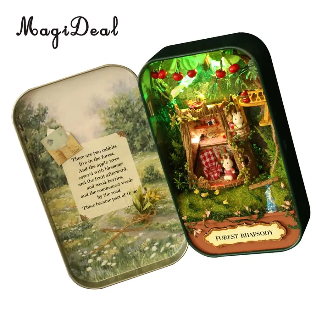 Pack of 3 Sets DIY BoxTheatre Series Dollhouse Miniature Furniture Projects LED Light in Tin Box Kids Intelligence Toy
Pack of 3 Sets DIY BoxTheatre Series Dollhouse Miniature Furniture Projects LED Light in Tin Box Kids Intelligence Toy