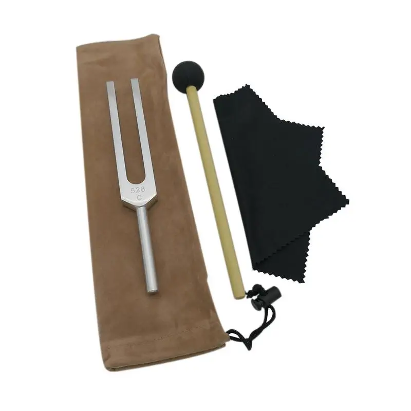 528HZ Aluminum Alloy Tuning Fork Chakra Hammer With Mallet Sound Healing Therapy Musical Instrument
528HZ Aluminum Alloy Tuning Fork Chakra Hammer With Mallet Sound Healing Therapy Musical Instrument