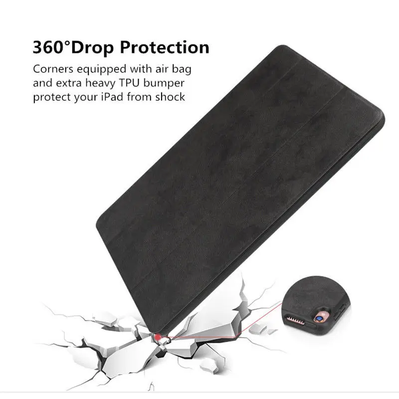 Suede Leather For iPad Pro 9.7 Case Slim Smart Stand Cover With Pencil Holder Auto Sleep Wake Case For Apple iPad A1673 
Suede Leather For iPad Pro 9.7 Case Slim Smart Stand Cover With Pencil Holder Auto Sleep Wake Case For Apple iPad A1673