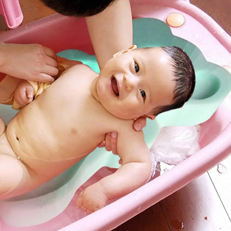 Мягкое сиденье для ванной младенцев нескользящий пенопластовый коврик Подушка