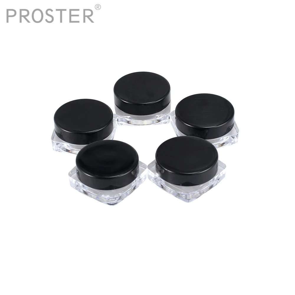 Proster 100Pcs 3g for Portable Plastic Cosmetic Empty Jars Clear Bottles For Eyeshadow Makeup Cream containers Jar
Proster 100Pcs 3g for Portable Plastic Cosmetic Empty Jars Clear Bottles For Eyeshadow Makeup Cream containers Jar
