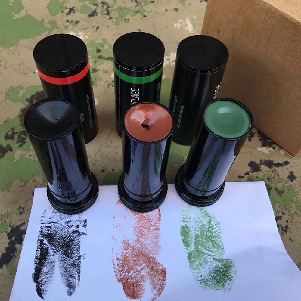4Colors Military Woodland Camouflage Camo Color Cream Body Face Paint Tube Stick for Outdoor Field Camouflage Oil Suit
4Colors Military Woodland Camouflage Camo Color Cream Body Face Paint Tube Stick for Outdoor Field Camouflage Oil Suit